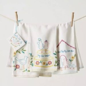 Anthropologie Newlywed Tea Towels
